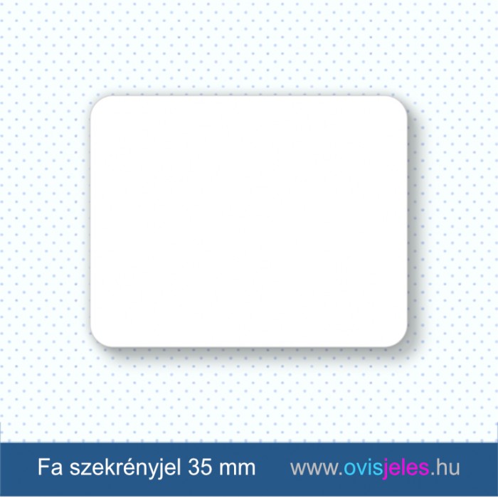 Kis méretű fa szekrényjel