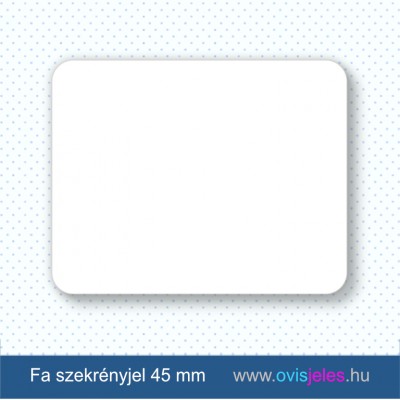 Közepes méretű fa szekrényjel Közepes méretű fa szekrényjel