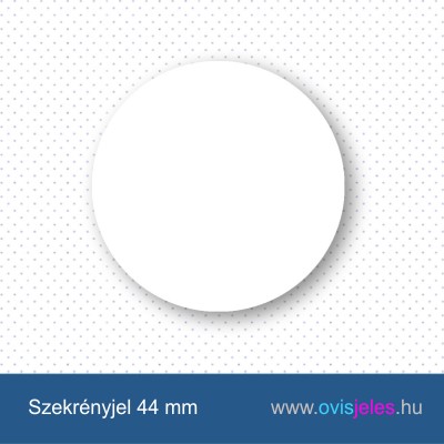 Szekrényjel 44 mm kitűzőből