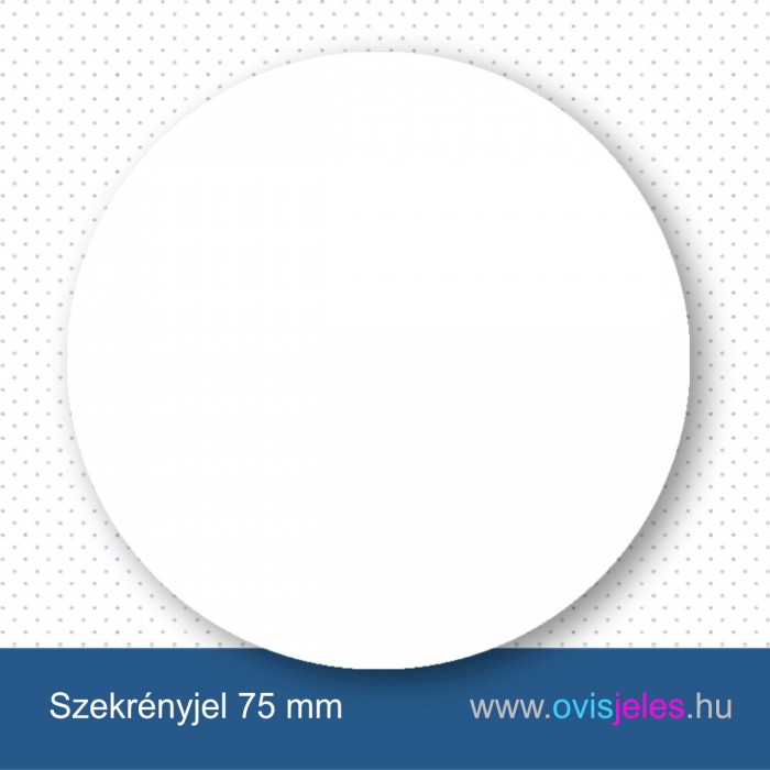 Szekrényjel 75 mm kitűzőből Szekrényjel 75 mm kitűzőből