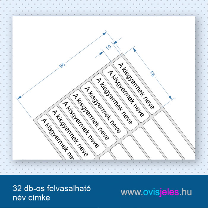 32 db-os kisméretű öntapadó névcímke 1 sor szöveghez. 32 db-os kisméretű öntapadó névcímke 1 sor szöveghez.