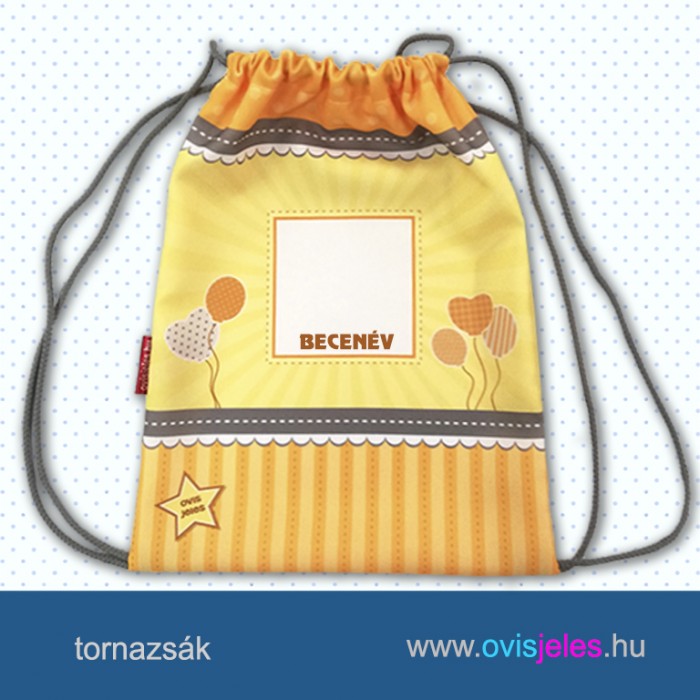 Ovisjeles tornazsák Ovisjeles tornazsák