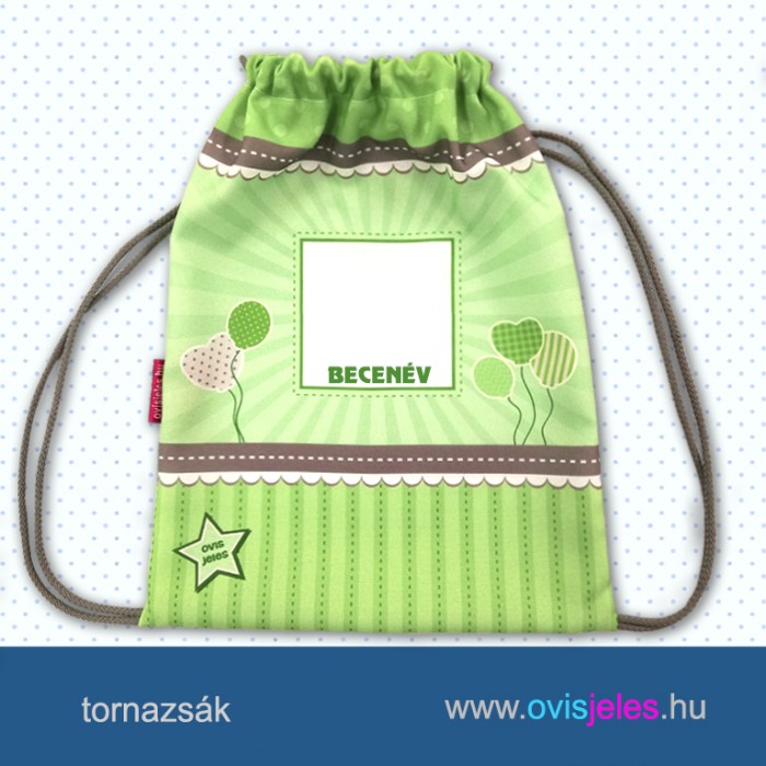 Ovisjeles tornazsák Ovisjeles tornazsák